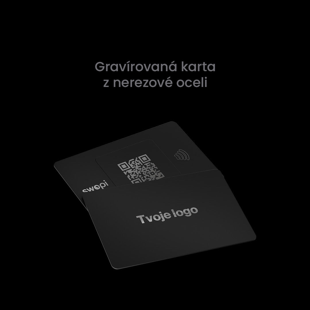 Gravírovaná Swopi Vizitka