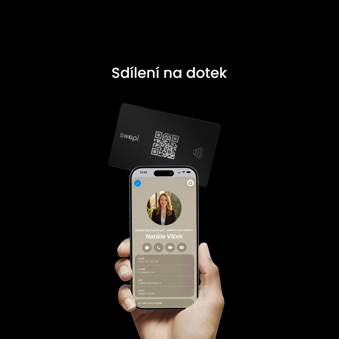 Gravírovaná Swopi Vizitka