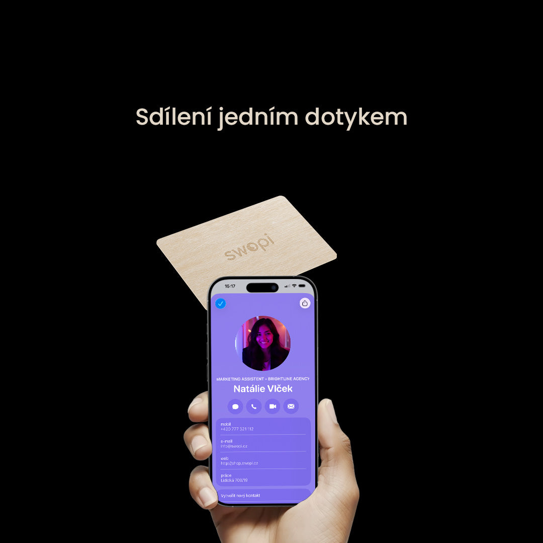 Swopi Business Card from Linden Wood